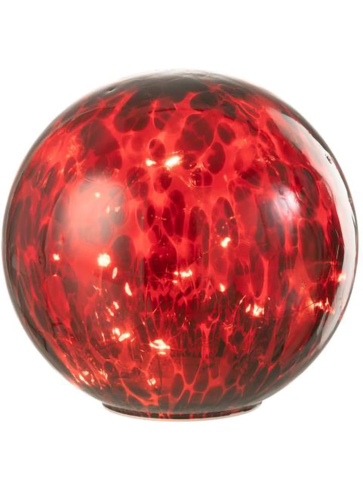 J Line Dekoracja LED "Ball" w kolorze czerwonym - 20,5 x Ø 20,5 cm rozmiar: onesize