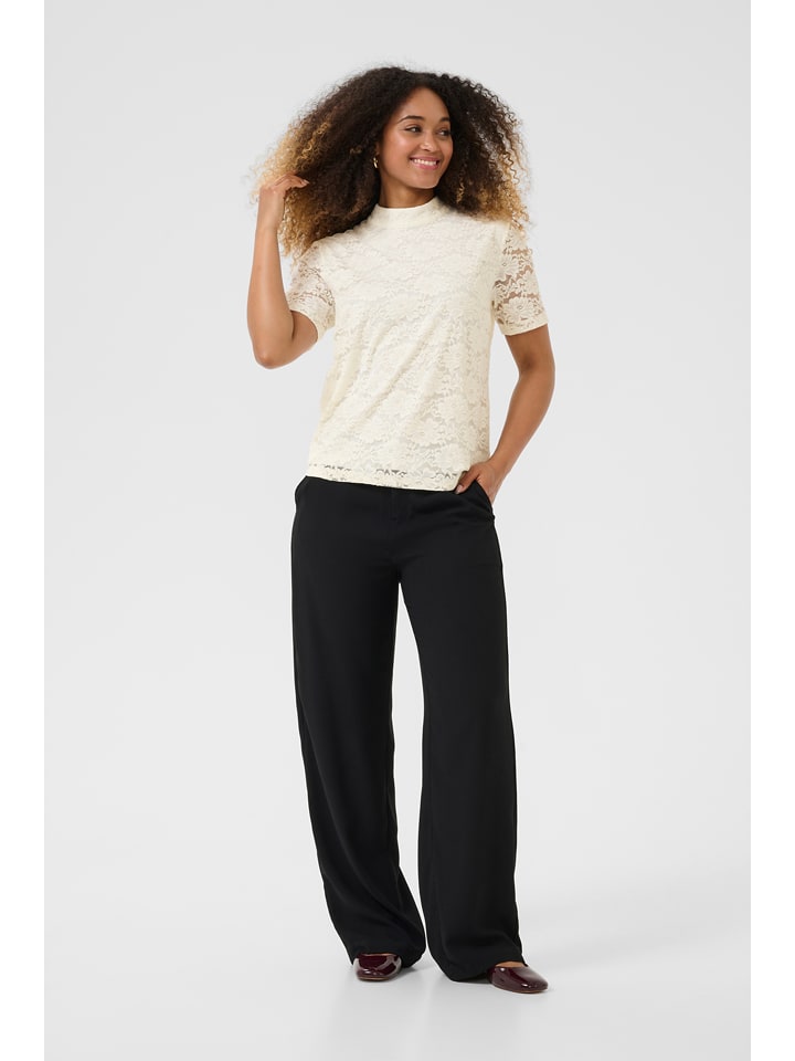 Kaffe Bluzka w kolorze kremowym rozmiar: M