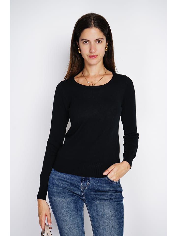 ASSUILI Sweter w kolorze czarnym rozmiar: 40