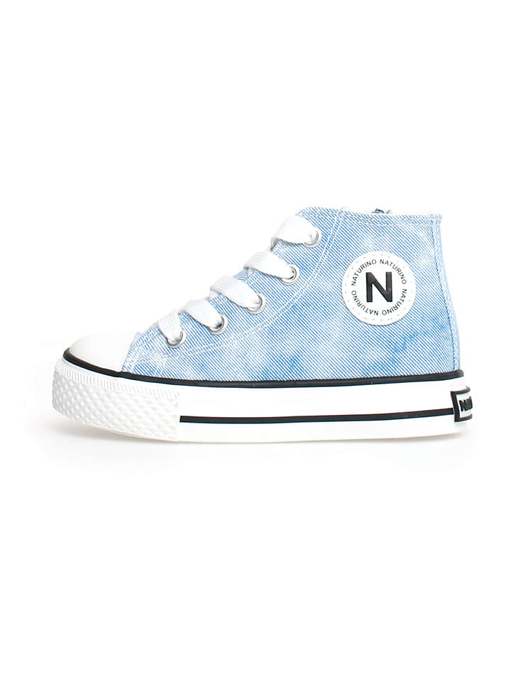 Naturino Sneakersy "Ylfas" w kolorze błękitnym rozmiar: 28