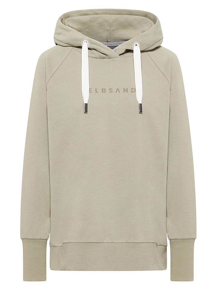 ELBSAND Bluza "Svana" w kolorze beżowym rozmiar: M