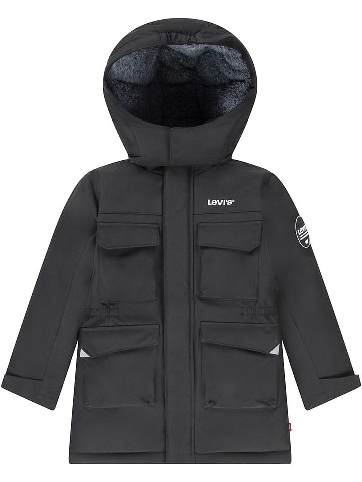 Levi's Kids Parka w kolorze czarnym rozmiar: 164