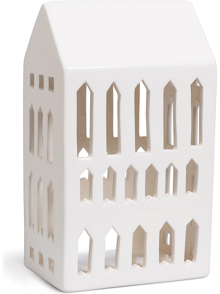 Kähler Świecznik "Urbania Church" w kolorze białym - 10 x 18 cm rozmiar: onesize
