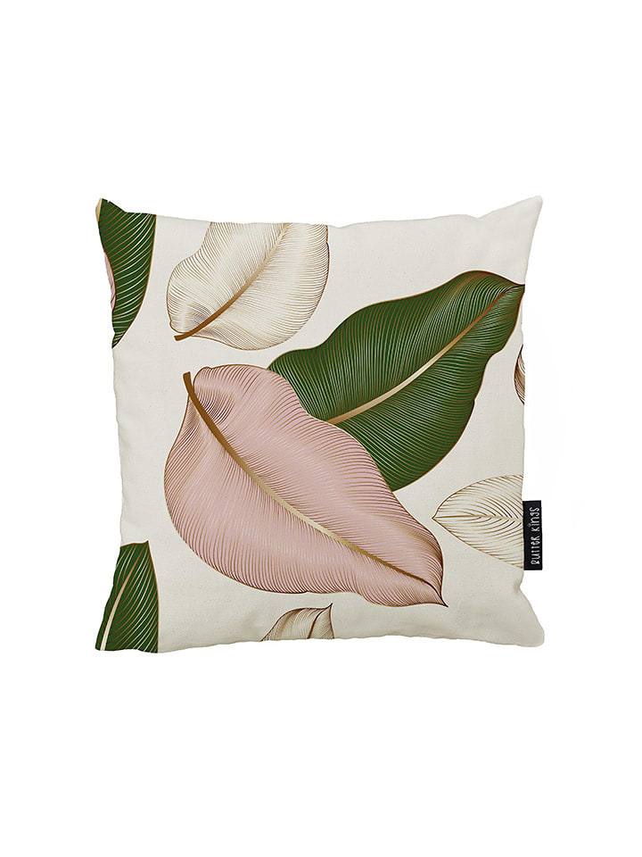 Butter Kings Poszewka w kolorze beżowo-zielono-jasnoróżowym na poduszkę - 45 x 45 cm rozmiar: onesize