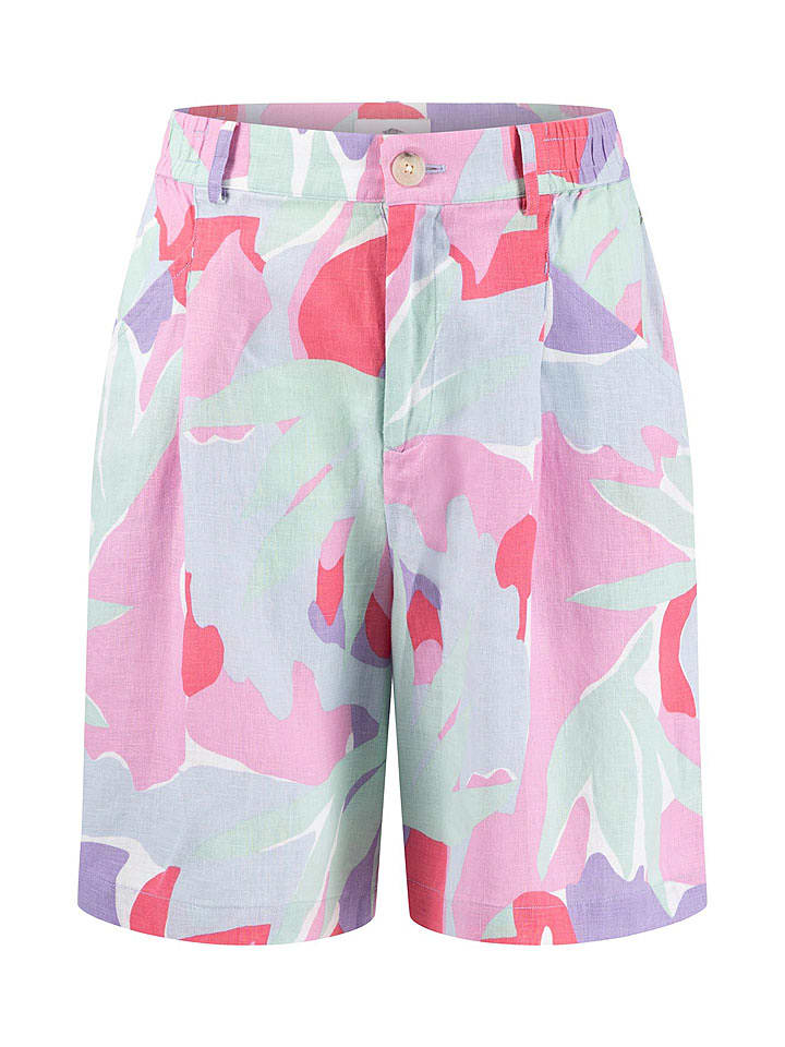 FYNCH-HATTON Lniane szorty ze wzorem rozmiar: 42