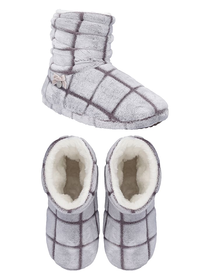 maryplaid Kapcie w kolorze szarym rozmiar: 38/39