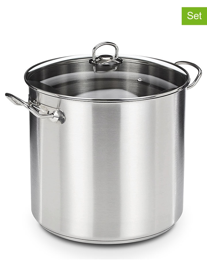 GSW 2-częściowy zestaw "Profi" w kolorze srebrnym - Ø 30 cm rozmiar: onesize