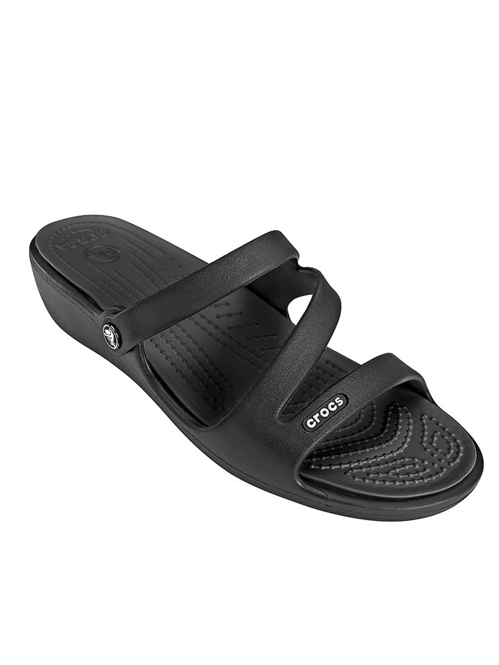 Crocs Klapki "Patricia" w kolorze czarnym rozmiar: 34/35