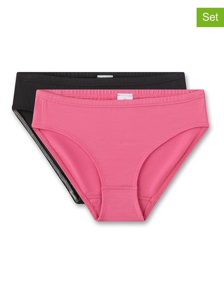 Sanetta Majtki (2 pary) w kolorze czarnym i różowym rozmiar: 140