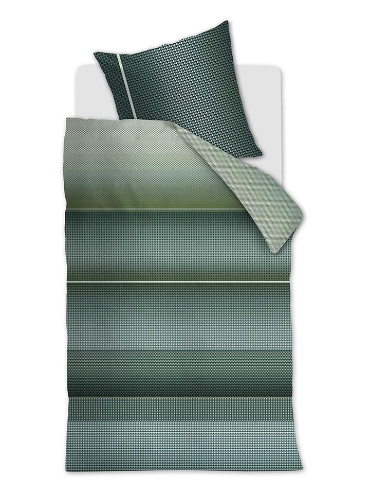 Beddinghouse Komplet pościeli satynowej "Charlottesville" w kolorze zielonym rozmiar: 135x200 cm