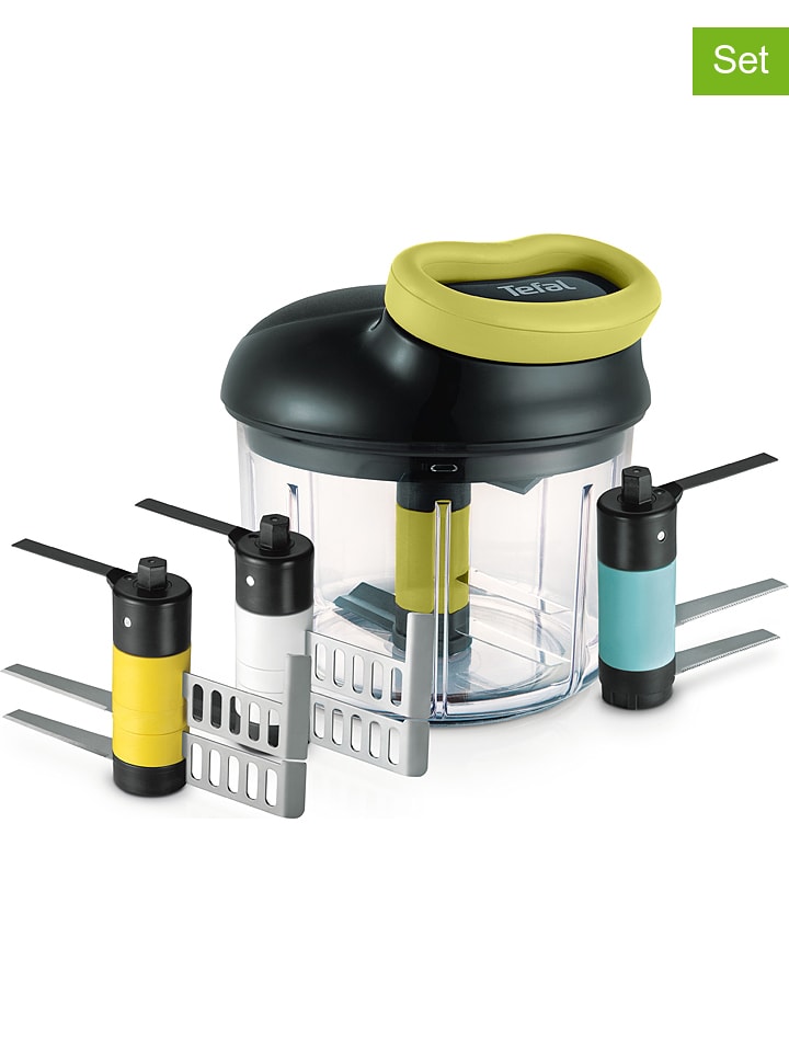 Tefal 5-częściowy zestaw "Ingenio Maxi-Kit" w kolorze czarno-zielonym - 900 ml rozmiar: onesize