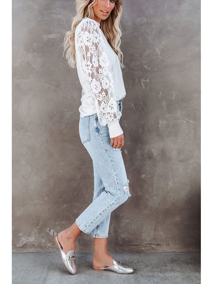 Milan Kiss Bluzka w kolorze białym rozmiar: L