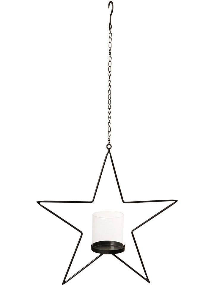 POSIWIO Świecznik w kolorze czarnym - Ø 40 cm rozmiar: onesize