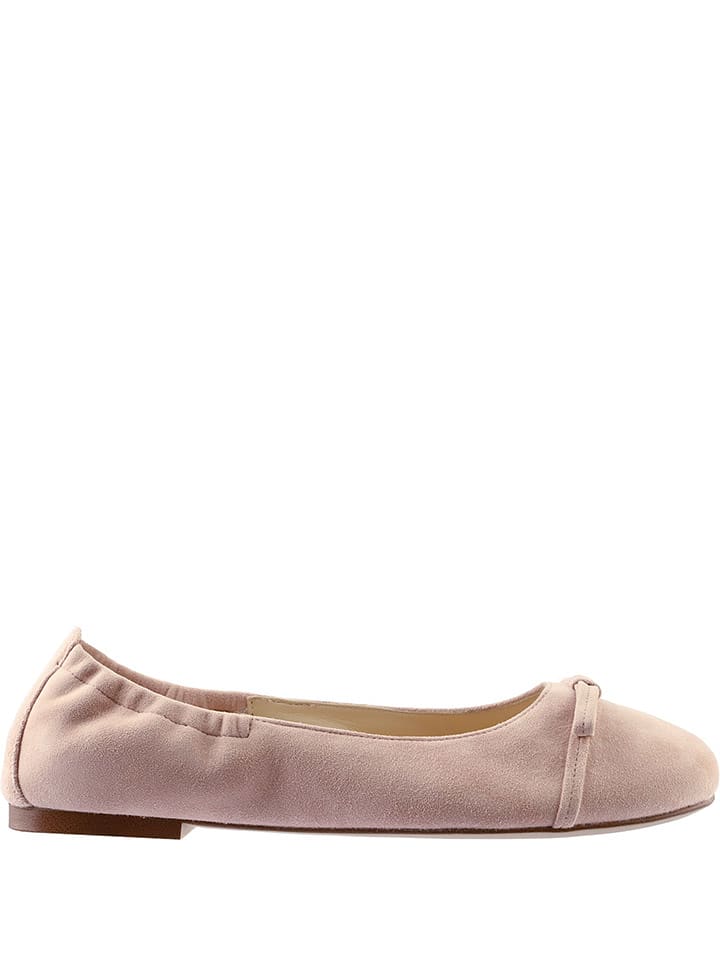 Högl Skórzane baleriny "Betty" w kolorze jasnoróżowym rozmiar: 39