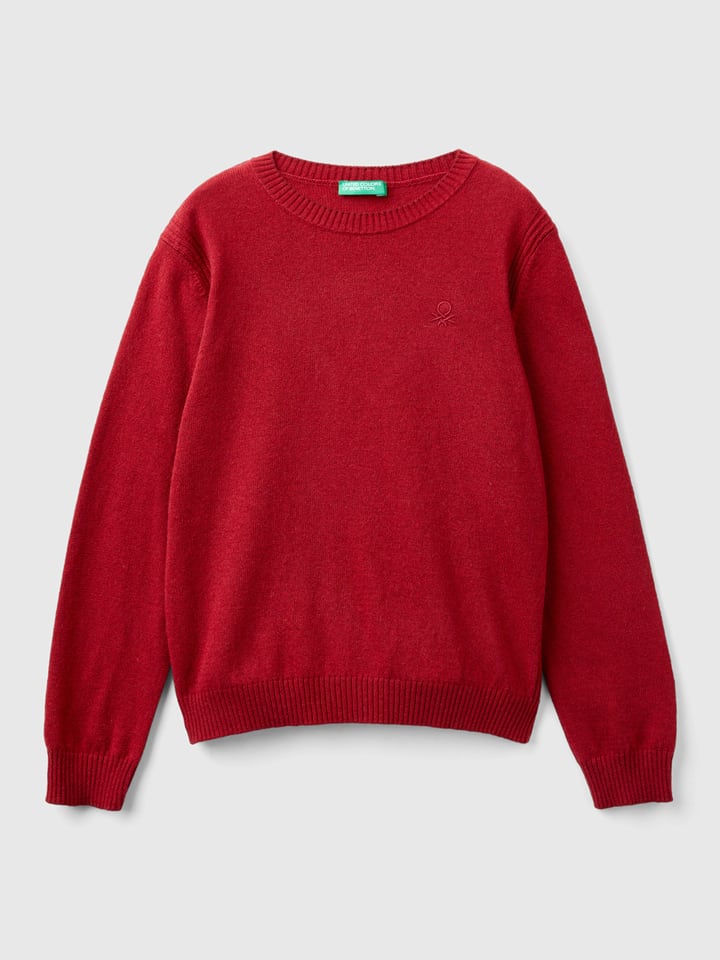 Benetton Sweter w kolorze czerwonym rozmiar: 122