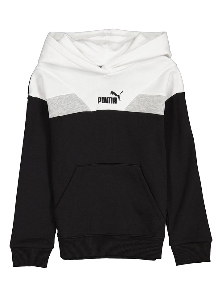 Puma Bluza "Power" w kolorze czarno-białym rozmiar: 128