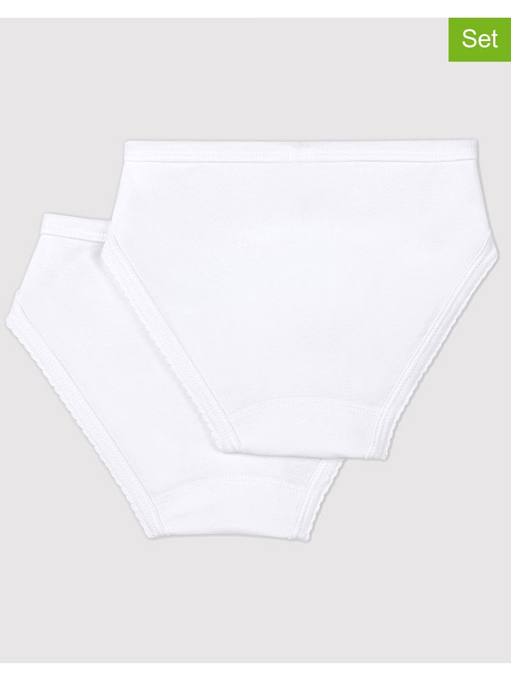 PETIT BATEAU Majtki (2 pary) w kolorze białym rozmiar: 86