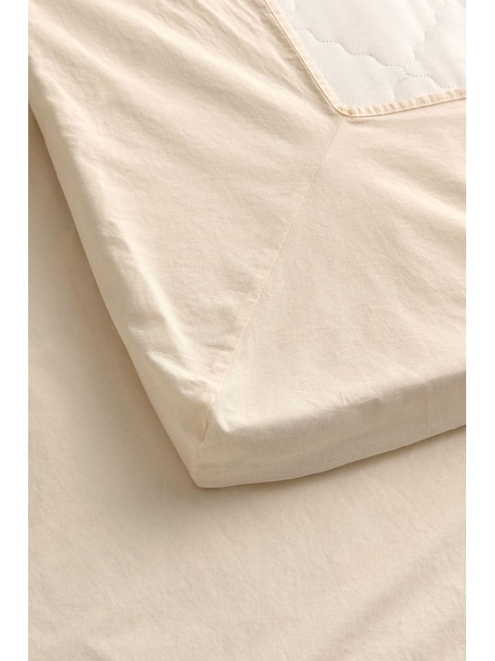 Ellos Home Prześcieradło "Milly" w kolorze beżowym rozmiar: 90x200 cm