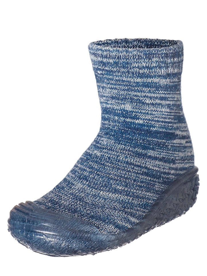 Playshoes Kapcie w kolorze niebieskim rozmiar: 20/21