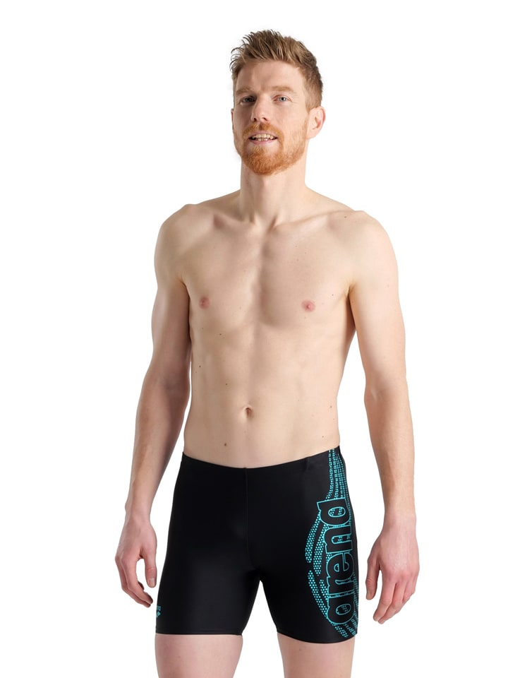 Arena Kąpielówki w kolorze czarno-turkusowym rozmiar: 6