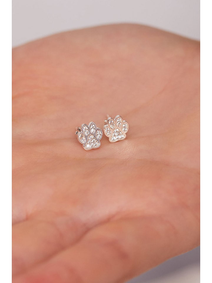 Lodie Silver Srebrne kolczyki-wkrętki z cyrkoniami rozmiar: onesize