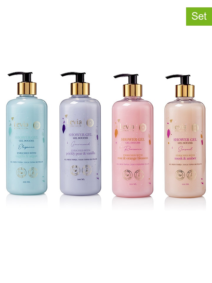 Levia 4-częściowy zestaw żelów pod prysznic - po 500 ml rozmiar: onesize