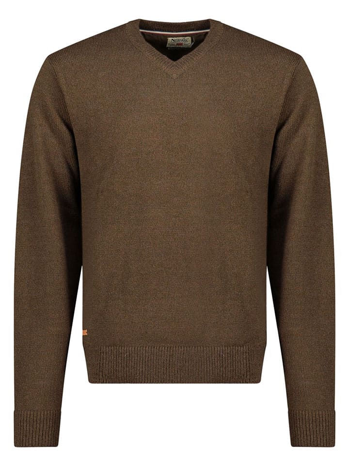 Geographical Norway Sweter "Froste" w kolorze brązowym rozmiar: 3XL