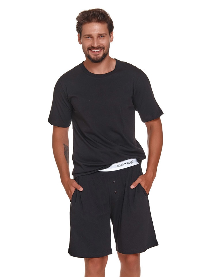 Doctor Nap Piżama w kolorze czarnym rozmiar: M