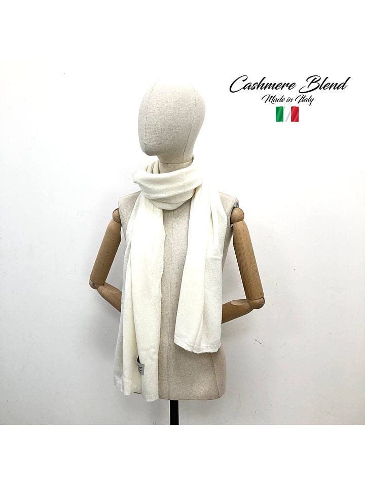 MILANO AMOUR Szal w kolorze białym - 190 x 50 cm rozmiar: onesize