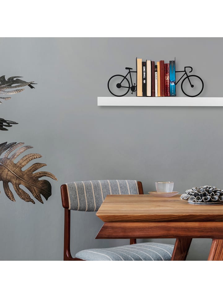 Evila Stojak w kolorze czarnym na książki - 44 x 23 cm rozmiar: onesize