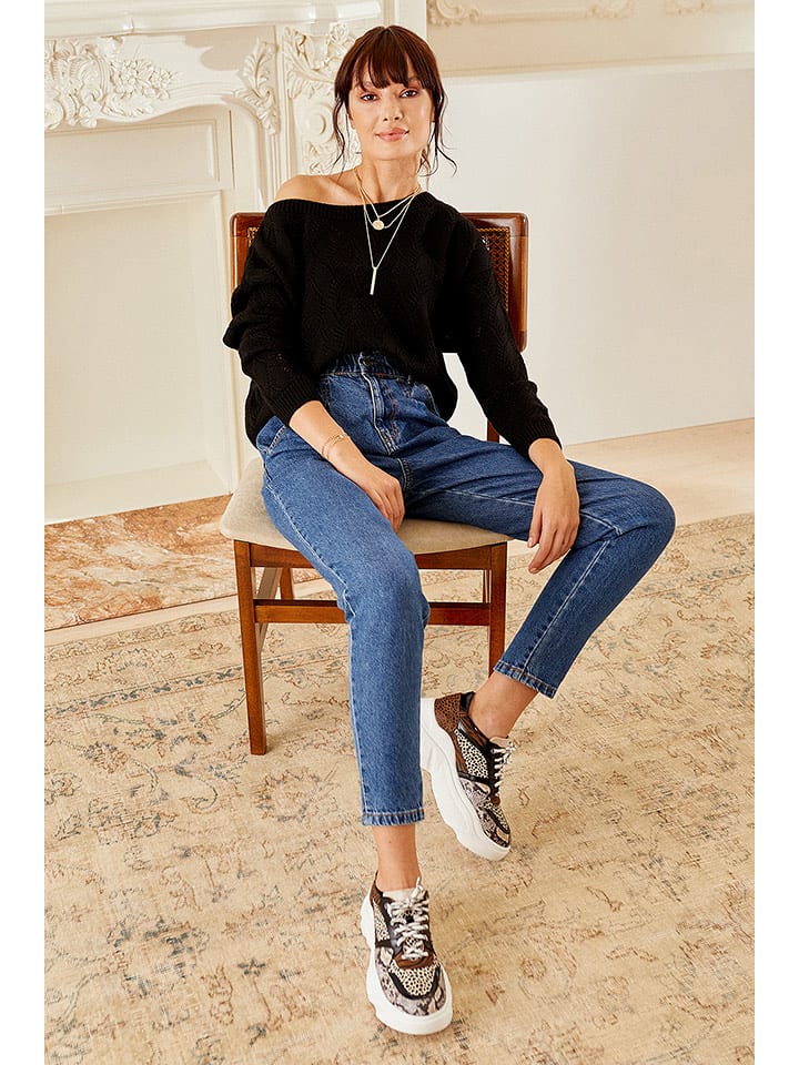 Milan Kiss Sweter w kolorze czarnym rozmiar: S