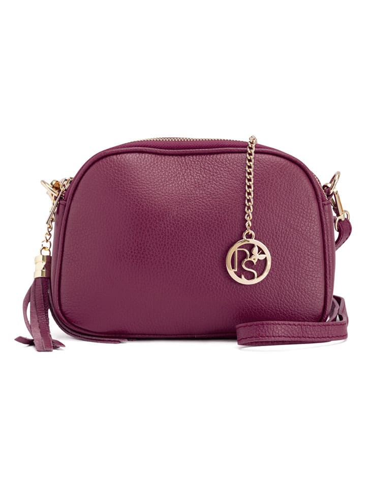 Pia Sassi Skórzana torebka "Monte Sparagio" w kolorze bordowym - 23 x 17 x 7 cm rozmiar: onesize