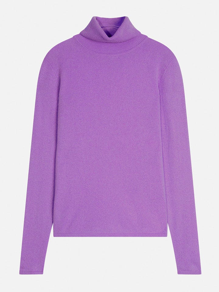 AUTHENTIC CASHMERE Kaszmirowy golf "Bise" w kolorze fioletowym rozmiar: M