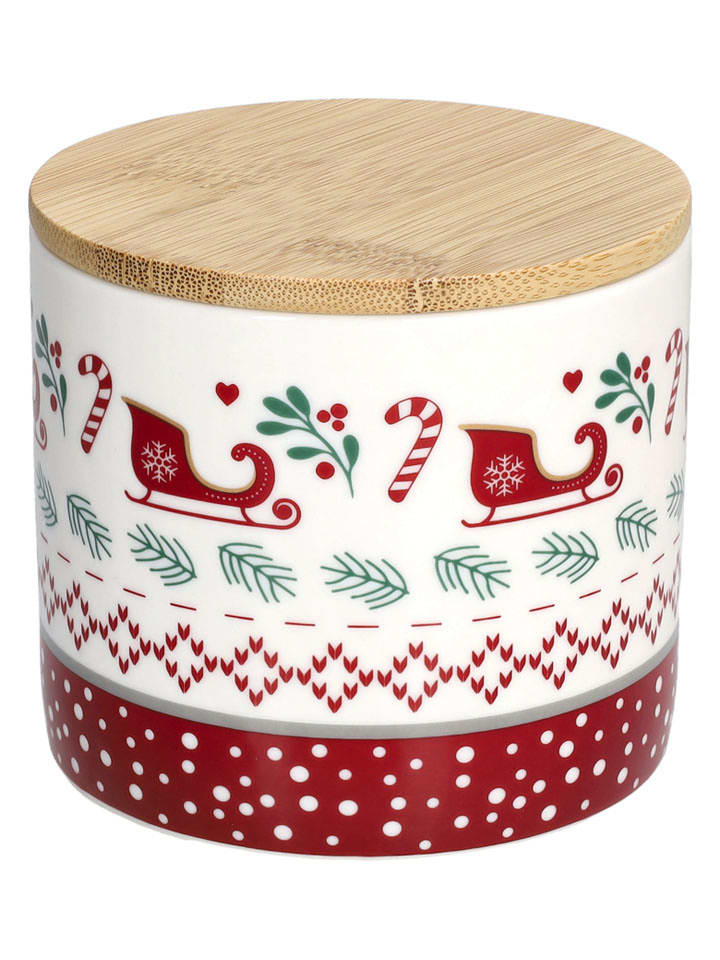 Tognana Pojemnik "Let it snow" w kolorze biało-czerwonym - 370 ml rozmiar: onesize