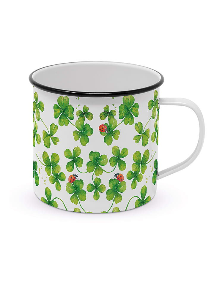 ppd Kubek jumbo "Luck" w kolorze zielonym - 400 ml rozmiar: onesize