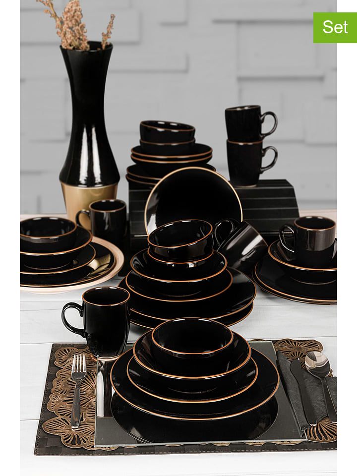 Hermia 30-częściowy zestaw w kolorze czarnym rozmiar: onesize