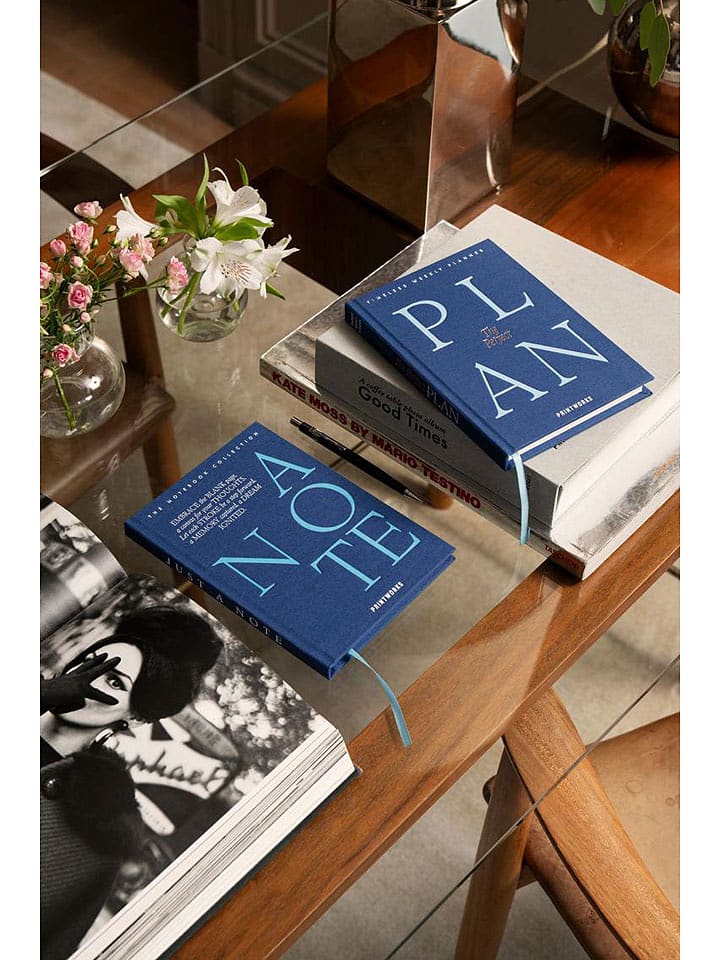 Printworks Notes "Just a Note" w kolorze granatowym - 15,2 x 21 x 1,5 cm rozmiar: onesize