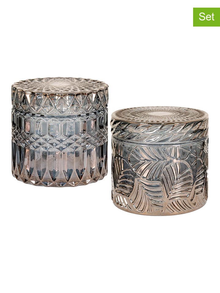 House Nordic Świeczniki (2 szt.) ze wzorem - 9 x 8,5 cm rozmiar: onesize