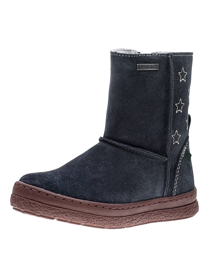 El Naturalista Skórzane kozaki zimowe w kolorze granatowym rozmiar: 31