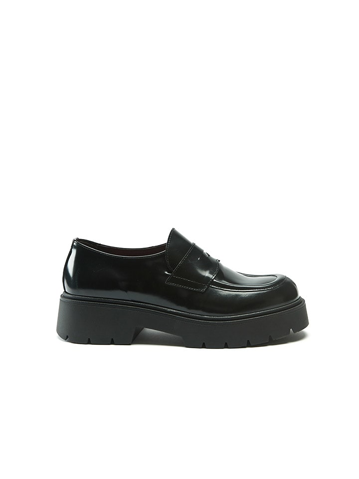 Frank Daniel Skórzane mokasyny w kolorze czarnym rozmiar: 37