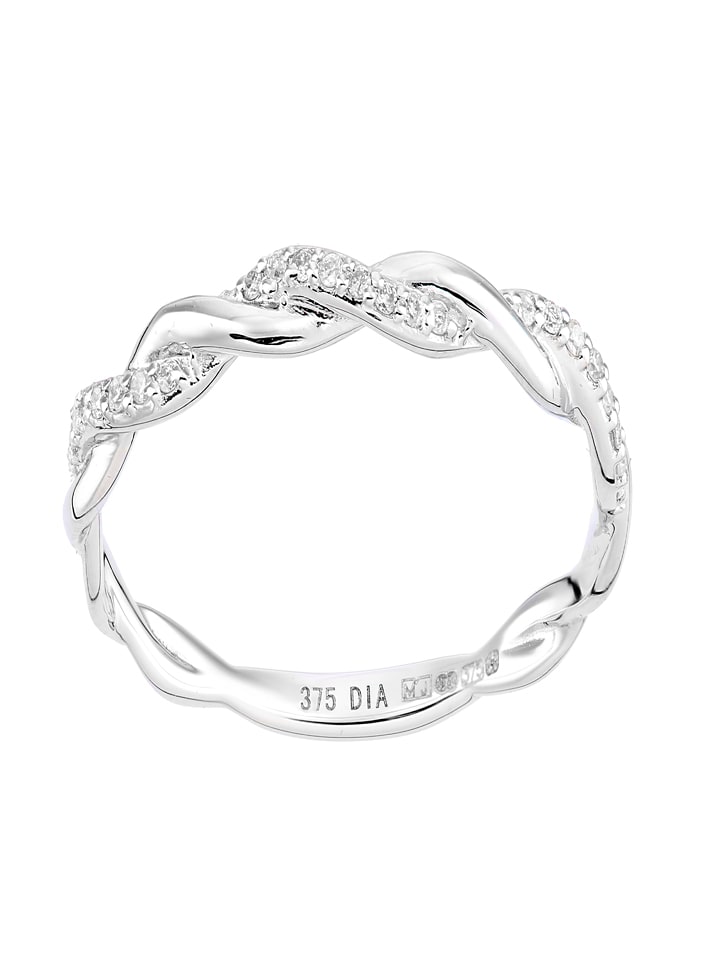 Diamant Exquis Złoty pierścionek z diamentami rozmiar: 49