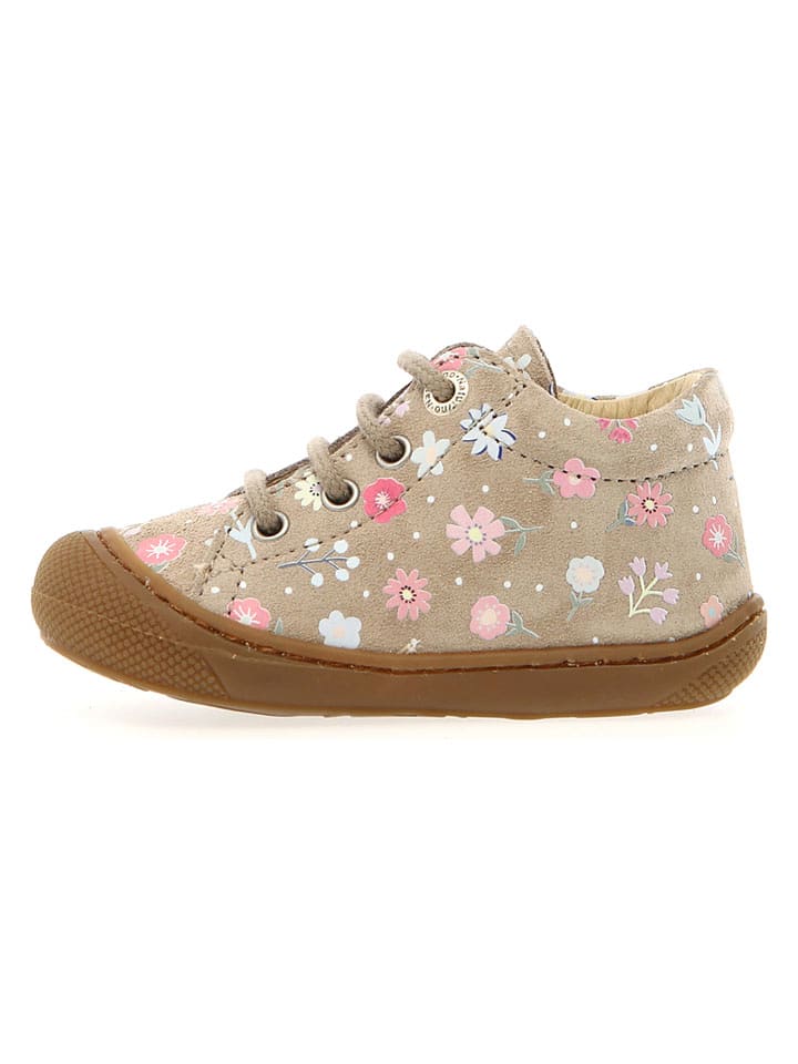 Naturino Skórzane buty "Cocoon" w kolorze beżowym do nauki chodzenia rozmiar: 21