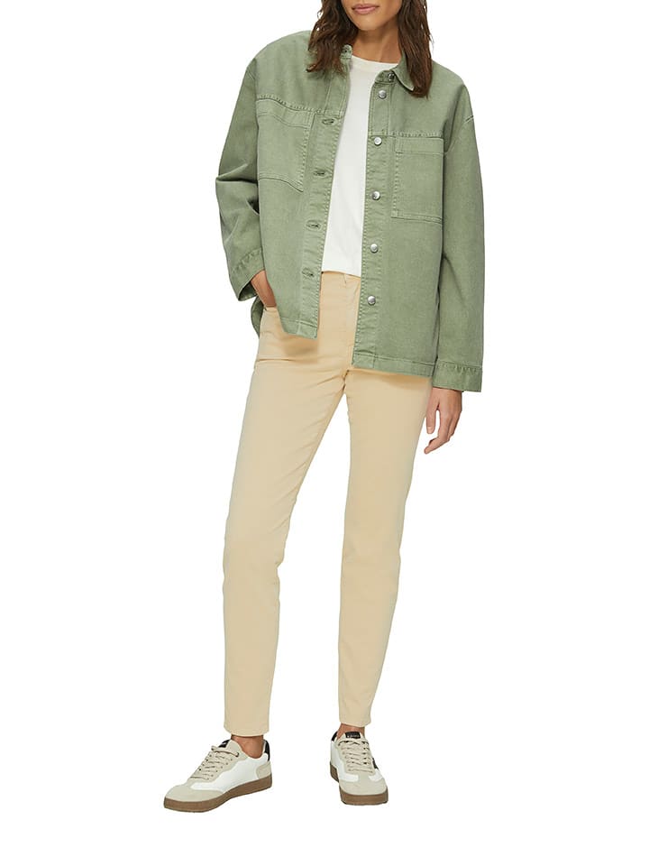 s.Oliver Spodnie - Skinny fit - w kolorze beżowym rozmiar: 42