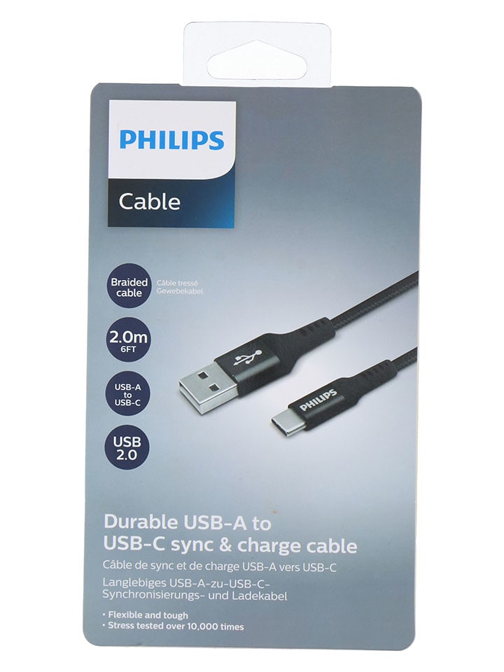 Philips Kabel USB "DLC5206C" w kolorze czarnym rozmiar: onesize