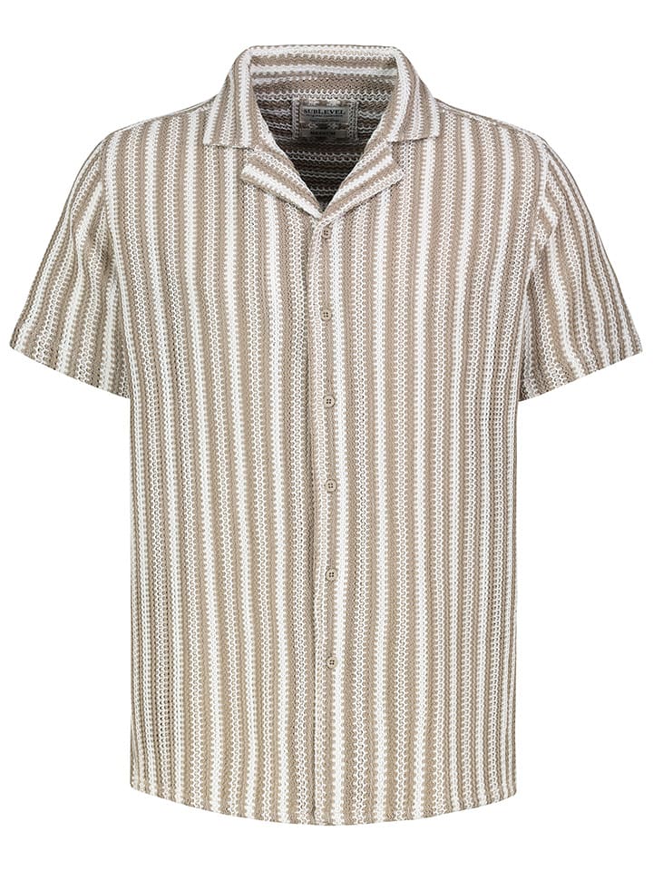 Sublevel Koszula - Regular fit - w kolorze biało-beżowym rozmiar: XXL