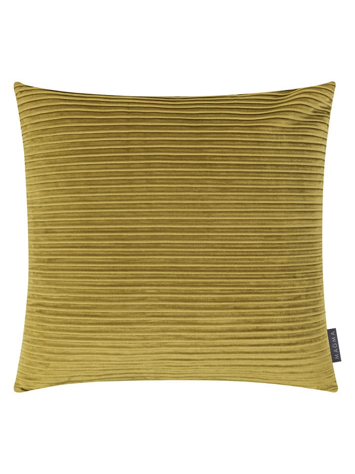 Magma Heimtex Aksamitna poszewka "Selina" w kolorze zielonym na poduszkę - 50 x 50 cm rozmiar: onesize