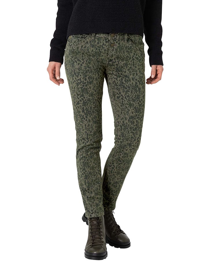 Timezone Spodnie "Nali" w kolorze khaki rozmiar: W31