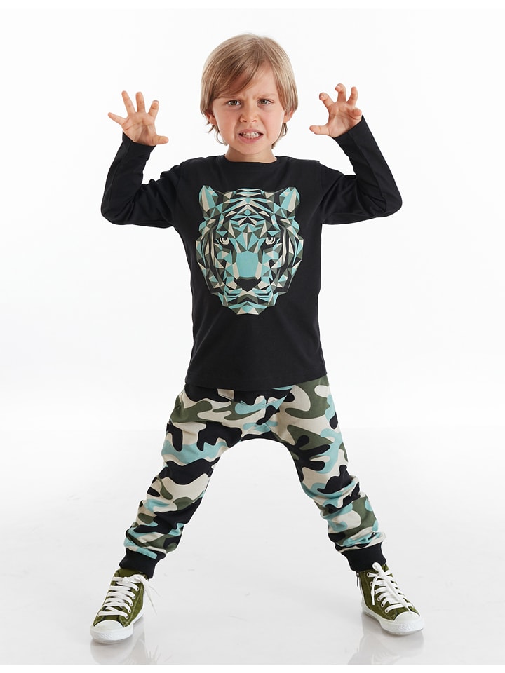 Denokids 2-częściowy zestaw "Camo Tiger" w kolorze czarno-turkusowym rozmiar: 116
