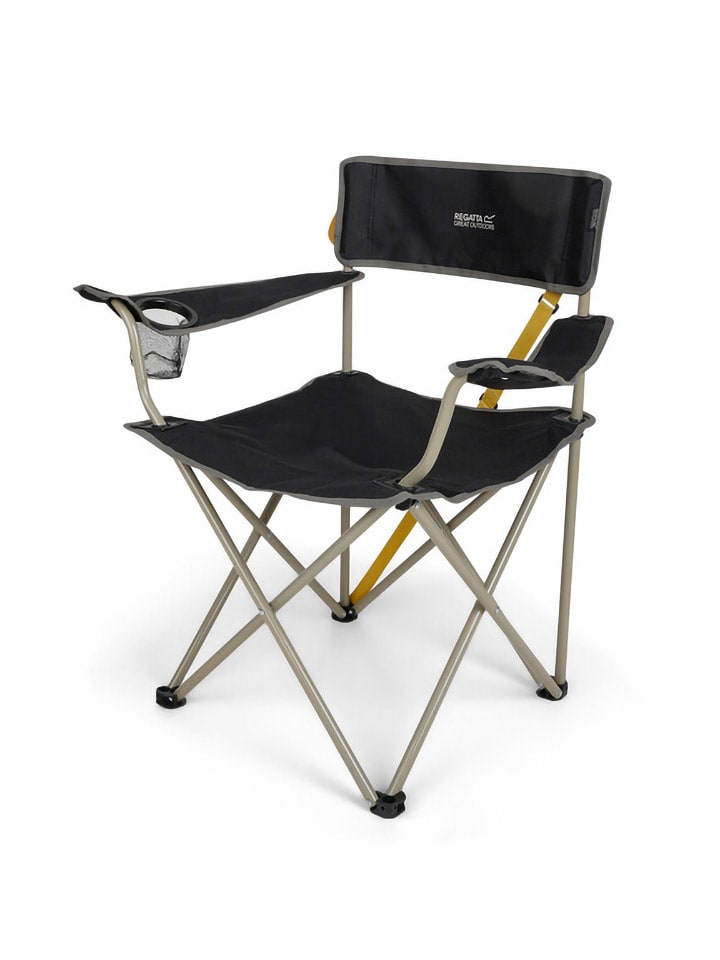 Regatta Krzesło składane "Isla 2" w kolorze czarnym rozmiar: onesize