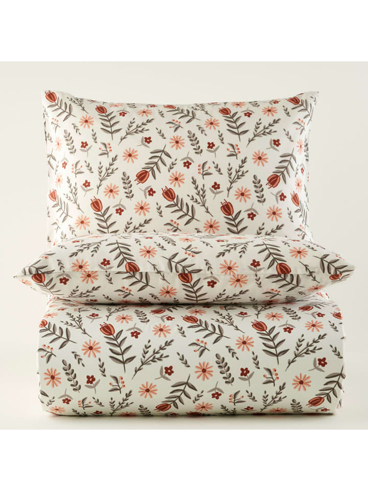 BELLA MAISON 2-częściowy komplet pościeli "Florian" w kolorze kremowo-zielonym rozmiar: 160x220 cm